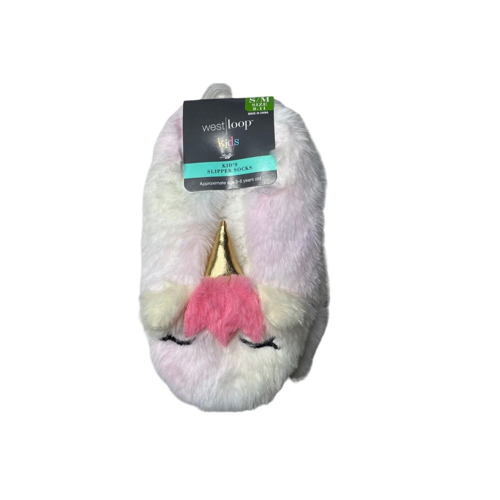West loop kids slipper socks